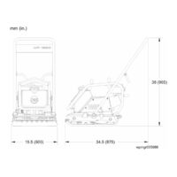 Diagrama bandeja Vibradora – 50 cm - Wacker Neuson