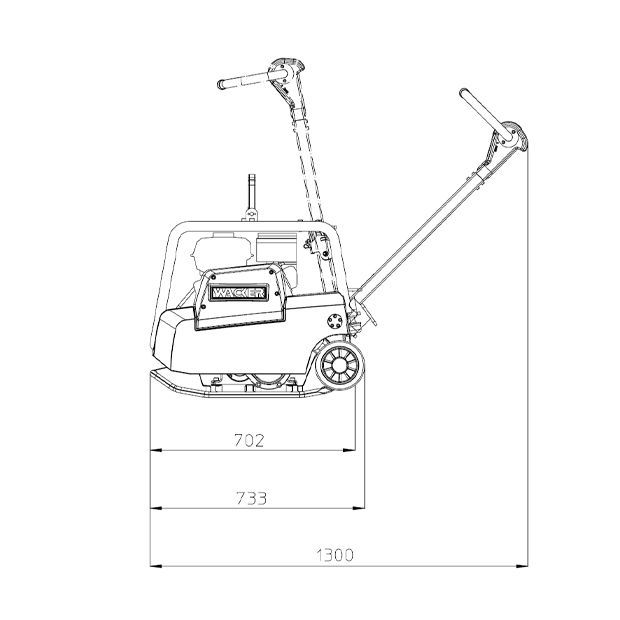 Diagrama 2 Bandeja Vibradora – 40 cm x 70 cm Wacker Neuson