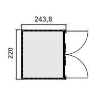 Alquiler Contenedor blindado – 2,20 m x 2,43 m. Containex LC8