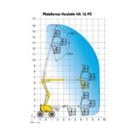 Alquiler Brazo Articulado Diésel Haulotte HA16PX Diagrama