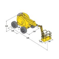 Diagrama 3 Alquiler Brazo articulado diésel – 16 m