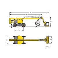 Brazo Articulado Diésel Haulotte HA26 PX Alquiler Online Diagrama 2