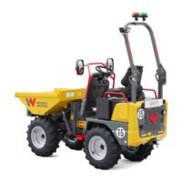 Dumper 1000 kg Wacker Neuson DW10 con tracción 4x4.
