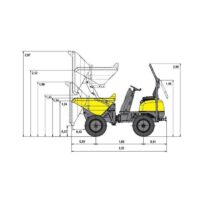 Alquiler Dumper Wacker Neuson 1501 Tolva Elevable Diagrama 1