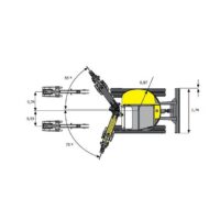 Diagrama 1, alquiler Mini excavadora giratoria 3800 kg Wacker Neuson EZ38