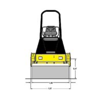 Segundo diagrama de rodillo compactador Bomag de 100 cm
