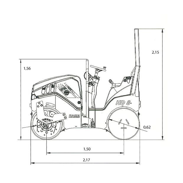 Alquiler Rodillo Hamm Diagrama