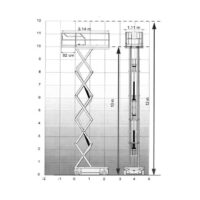 Diagrama 2 Tijera eléctrica – 12 m