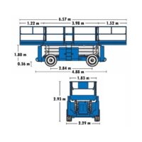 Tijera Diésel Genie GS4390 RT Alquiler Online Diagrama