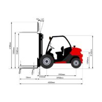 Diagrama 2 carretilla elevadora 1800 kg Manitou MC18-4