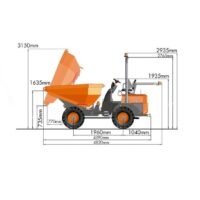 Diagrama 2 dumper 4500 kg tolva giratoria Ausa D450 AHG