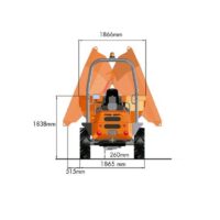 Diagrama 2 Alquiler Dumper 4500 kg tolva giratoria Ausa D450 AHG