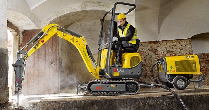 Alquiler mini excavadora 803 Waker neuson