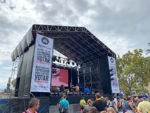 Escenari Barcelona Diada 2019