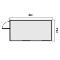 Diagrama Oficina prefabricada para eventos – 4 m