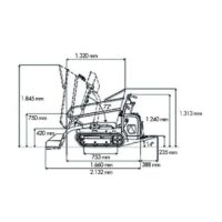 Diagrama 1 Dumper oruga 800 kg. Wacker Neuson DT08