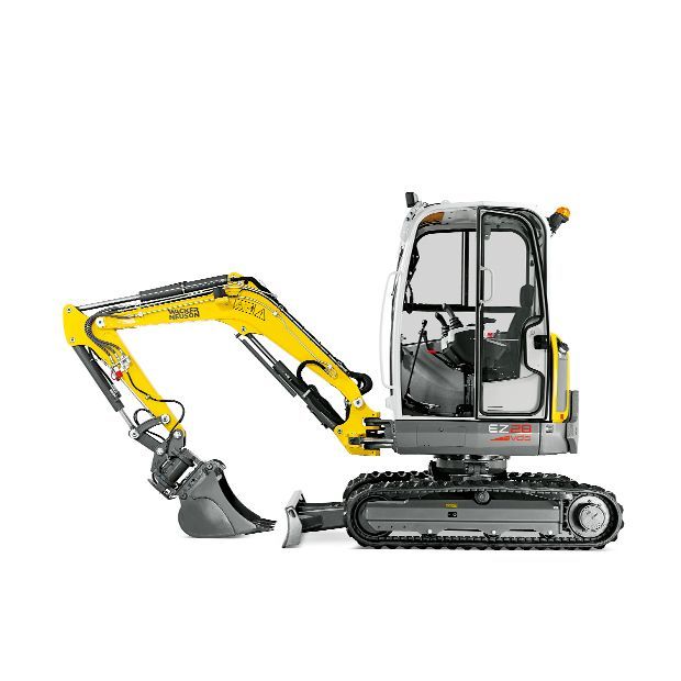 Alquiler Mini excavadora 2800 kg Wacker Neuson EZ28, excavadoras