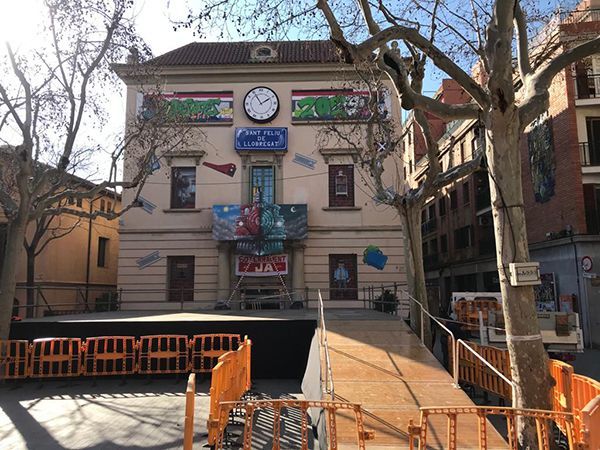 Escenario carnaval Sant Feliu de Llobregat