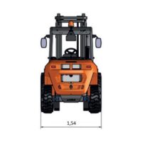 Diagrama 1 Alquiler Carretilla elevadora 4×4 2500 kg Ausa C251H