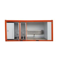 Alquiler Sanitario prefabricado, 8 wc’s y 1 urinario triple Containex 1x20' , Sanitarios