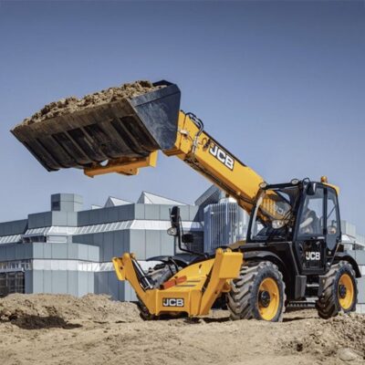Diagrama rendimiento elevación alquiler manipulador telescópico JCB 535-125 HI-VIZ Loadall estabilizadores extendidos