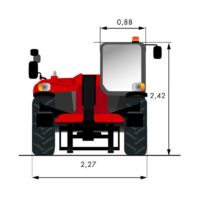 Diagrama 1 Manipulador telescópico 3500 kg a 13 m Manitou MT 1335 Easy