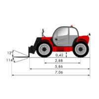 Diagrama 3 Manipulador telescópico 3500 kg a 13 m Manitou MT 1335 Easy