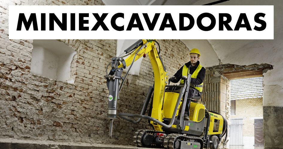 Alquiler miniexcavadoras