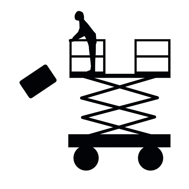 Riesgo laboral de caída de materiales