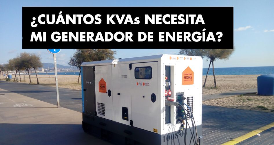 Alquiler generadores eléctricos