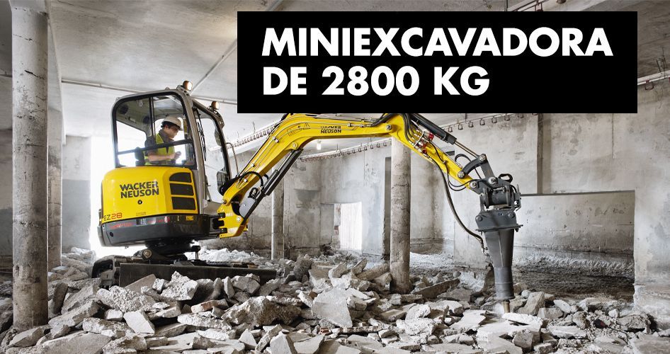 Miniexcavadora 2800 kg