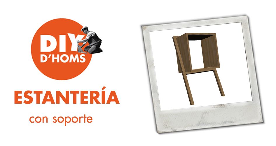 Estantería con soporte