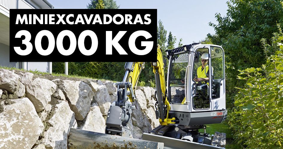 Miniexcavadoras de 3000 kg