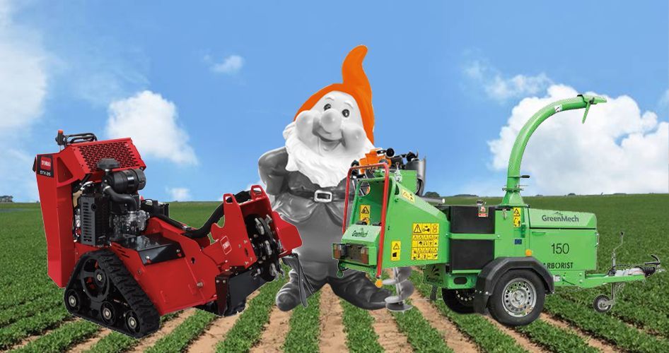 Maquinaria de jardinería profesional