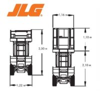 Alquiler Tijera eléctrica – 17 m JLG Liftlux 153-12 , diagrama 1