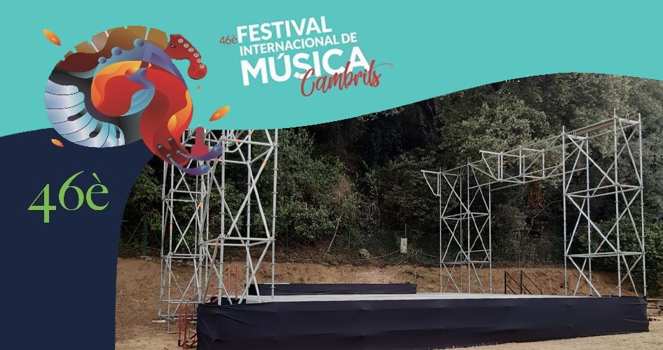 Montaje estructuras festival Musicab Cambrils