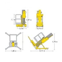 Plataforma elevadora unipersonal Haulotte Quick Up 12, diagrama 1
