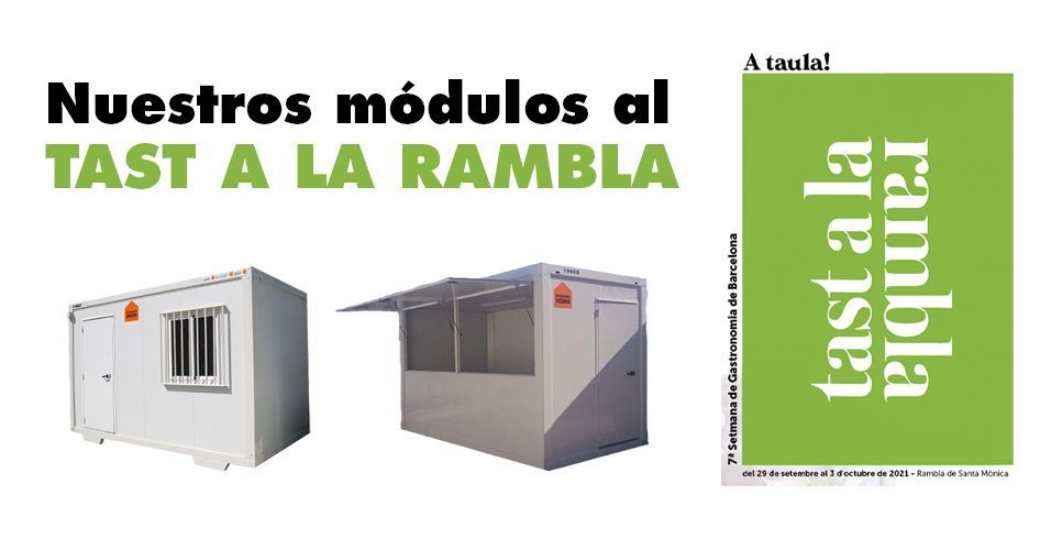 Alquiler módulos Tast a la Rambla