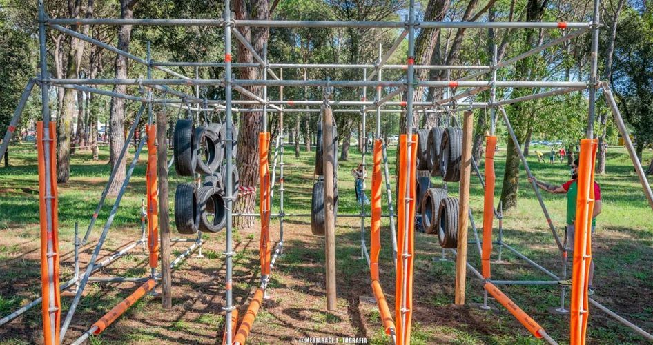 Estructuras para carrera obstáculos Almogavers