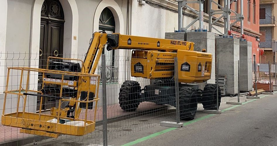 Plataformas elevadoras para rehabilitación fachadas