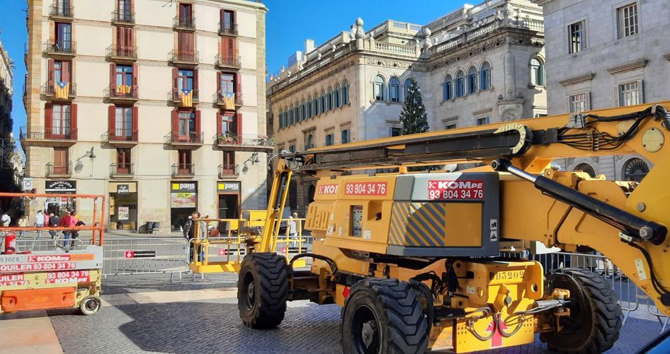 Alquiler plataformas elevadoras para Pessebre Barcelona