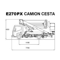 Diagrama 1 Plataforma sobre camión – 27 m Movex E270PX