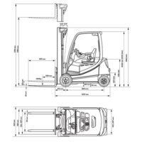 Diagrama Carretilla elevadora eléctrica 1800 kg