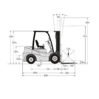 Diagrama 1 Alquiler Carretilla elevadora 3000 kg Clark GTS30