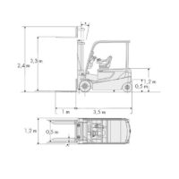 Diagrama Carretilla elevadora eléctrica 3500 kg Toyota 8FBMT35