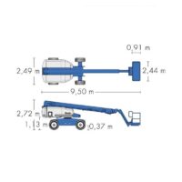 Diagrama 2 Plataforma elevadora telescópica – 22 m Genie S65