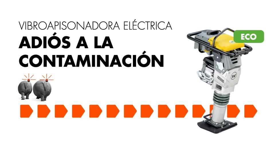 Nuestro vibroapisonador eléctrico: adiós cables y contaminación
