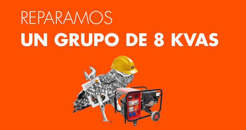 Reparación grupo electrógeno taller Mataró