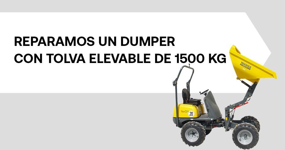 reparación dumper 1500 kg