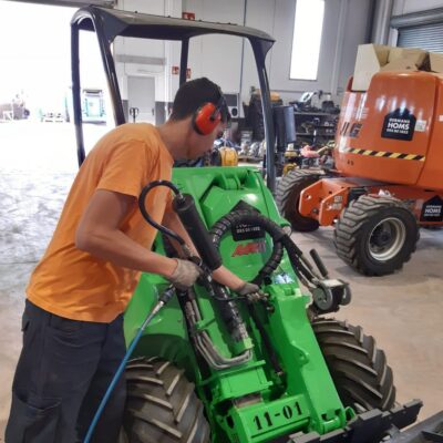 restauración pala cargadora
